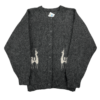 Sweterek Vintage Szary Alpaka (xl)